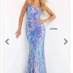 Jovani 05664 One Shoulder Sequin Embellished Prom Dress-NWT never worn